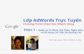 Lớp học trực tuyến Google Adwords