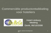 Commerciële productontwikkeling voor hoteliers