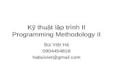 Programming Methodology Ii