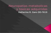 Neumopatías metabolicas y toxicas adquiridas