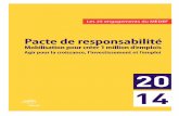 Pacte de responsabilité : les 25 engagements du Medef