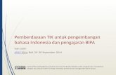 Lanin (2014) Pemberdayaan teknologi untuk pengembangan bahasa Indonesia dan pengajaran BIPA - ASILE 2014