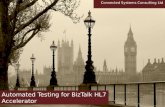 Automated Testing for BizTalk HL7 Solutions