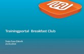 Trainingportal Breakfast Club januar 2014  - nye funksjonalitet
