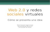 Web 2.0 y redes sociales virtuales - Cómo presentar una idea