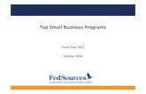Top Small Business Programs FY 2011