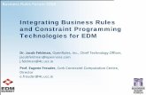 Integrating Business Rules, Constraint Programming and Machine Learning Technologies