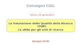 Giorgio Sirilli Valutazione vqr cgil 24 4 2012