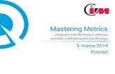 Mastering metrics - Poznań