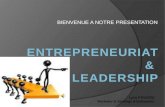 Entrepreneuriat & leadership