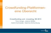 Überblick Crowdfunding-Plattformen in Deutschland (Team 1)