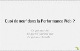Performances web - quoi de neuf ?