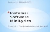 Instalasi Software MiniLyrics