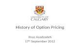 History of Option Pricing