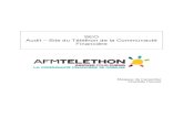 SEO -  Audit et Recommandations - Téléthon de la Communauté Financière