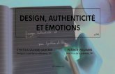 Design, authenticité et émotions
