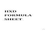 heat exchanger design formula Sheet