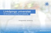 Linköpings universitet - tilläggsmodul utbildning mar13