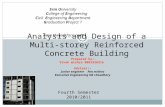 Analysis and design of a multi storey reinforced concrete