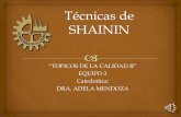 Adela Mendoza Equipo 3 Técnicas de shainin