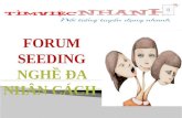 forum seeding – nghề đa nhân cách