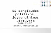 ES Sanglaudos politikos įgyvendinimas Lietuvoje