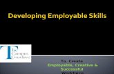 Developing Employable Skills.