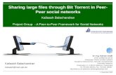 Bittorrent in a P2P social network