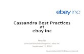 Cassandra Summit 2014: Apache Cassandra Best Practices at Ebay