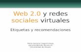 Web 2.0 y redes sociales virtuales - Etiquetas y recomendaciones
