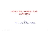 METLIT Populasi, Sampel & Sampling