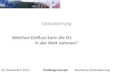 Globalisierung und die EU