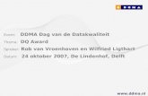 DDMA / Wij Special Media: Datakwaliteit