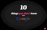 e-Business World 2013 - Αμαξόπουλος Γιάννης:  10 Things you didn’t know about Google