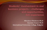 Students’ involvement in real business projects – challenges and opportunities, IUC experience
