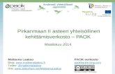 Pirkanmaan II asteen yhteisöllinen kehittämisverkosto - PAOK