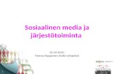 Sosiaalinen media ja järjestötoiminta 23.10.2010