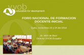 Improving pre-service teacher training (presentation is in Spanish)