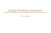 Google Ranking verbessern - Der Crashkurs