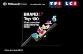 Millward Brown Top 100 BrandZ 2010 - Présentation événement TF1-LCI