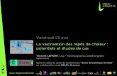 La valorisation des rejets de chaleur : potentiels et études de cas par Vincent Lemort | Liege Creative, 23.05.14