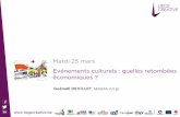Evénements culturels : quelles retombées économiques ? par Guénaël Devillet | Liege Creative, 25.03.14