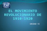 Unidad vi el movimiento revolucionario de 1910 1920