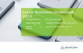 Social Business onderzoek 2013 - #SBO13 #Newcom - Actuele cijfers