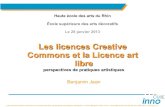 Les licences Creative Commons et la Licence art libre perspectives de pratiques artistiques