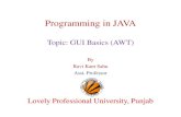 Gui programming (awt)