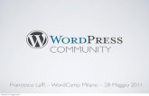 WordPress Community [italian] - WordCamp Milano 2011