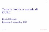 Tutto sul DURC - Corso ANCI Emilia Romagna del 5 novembre 2013 - Ilenia Filippetti