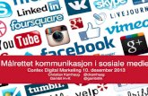 Målrettet kommunikasjon i sosiale medier   Confex Digital Marketing 10. desember 2013