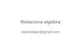 Relaciona algebra